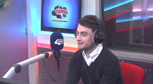 Daniel Radcliffe dök upp i morgonradio.